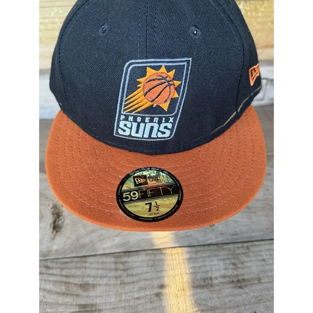 Phoenix Suns New Era NBA  7.5 Orange‎ Black 59FIFTY Fitted Hat baseball Cap